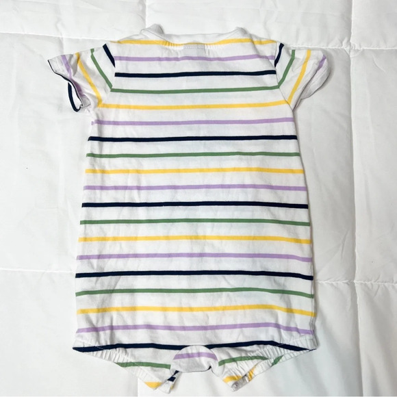 Janie and Jack Rainbow Stripe Romper - Picture 6 of 6
